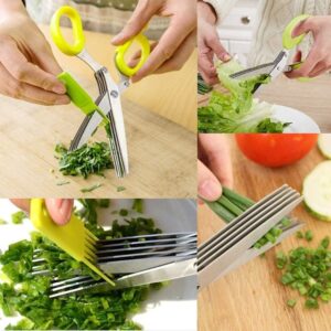 5 Layers Scissors Cut Herb Spices Promax.pk