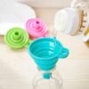 Pure Silicone Funnel Necessities Kitchen Collapsible Foldable Leaking Oil Leak Funnel Promax.pk