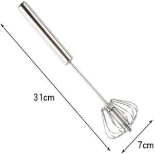 Semi-Automatic Eggbeater Hand-Pressed Rotary Eggbeater, Stainless Steel Egg promax.pk