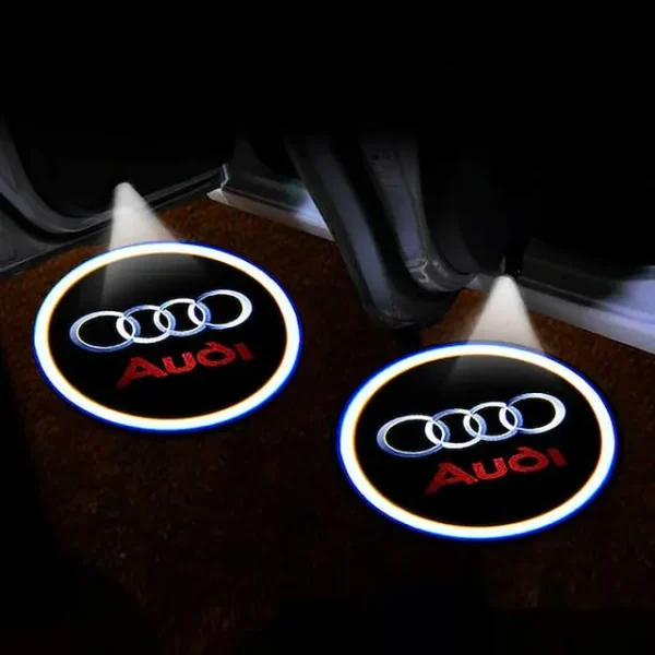 Audi Car Door Shadow LED Logo Projector 1 Pair Promax.pk