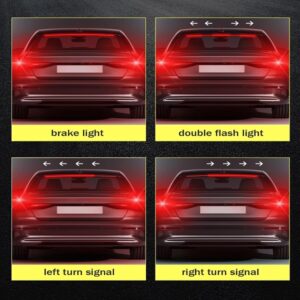 100CM(39 inch) 12V Flexible Red 90100cm Car Extra LED Brake Light Car Third Brake Light With Driving Turn Signal Warning Stop Lamp Promax.pk