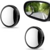 2 Pack Blind Spot Car Mirror 2 Inch Angle Adjustable HD Glass Round Car Side Rear View Convex Mirror Accessories with Frame Promax.pk