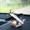 Aeroplane Aircraft Shaped Solar Powered Rotating Fan Car Air Freshener Car Dashboard Accessory For Car Interior Decoration Promax.pk