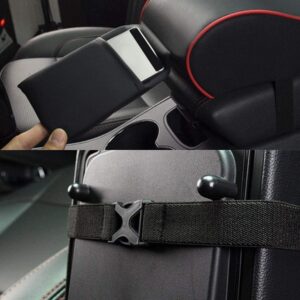 Car Armrest Cushion Memory Foam Pad Auto Center Console Armrest Pillow with Phone Holder Promax.pk