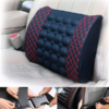 Car Lumber Support Cushion With Massage Embroidery Red Promax.pk