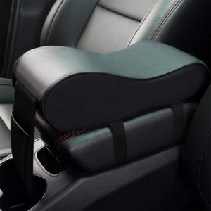 Car Armrest Cushion Memory Foam Pad Auto Center Console Armrest Pillow with Phone Holder Promax.pk