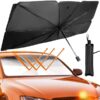 Car Umbrella Sunshade Cover for Windshield Sun UV Protection Umbrella Front Sunscreen Fits Most Vehicle Models promax.pk