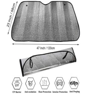 Foldable Car Windscreen Cover eflective Summer Sun Shade UV Protection Cover Promax.pk