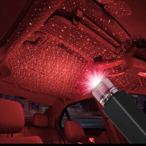 Roof Star Projector Lights, USB Portable Adjustable Flexible Interior Car Night Lamp Decorations Promax.pk