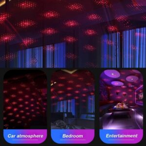 Roof Star Projector Lights, USB Portable Adjustable Flexible Interior Car Night Lamp Decorations Promax.pk