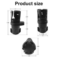 360 Degree 2 in 1 Car Cup Holder Expander Adapter Vehicle Mounted Auto Cup Holder Promax.pk
