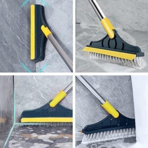 2 in 1 Floor Scrub Brush with Squeegee Scrubber with Long Handle Promax.pk