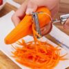 2 in 1 Stainless Steel Double Julienne and Vegetable Peeler promax.pk