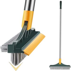 3 in 1 Floor Scrub Brush with Long Telescopic Handle promax.pk