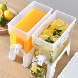 3.5L Drink Dispenser with Stand Large Capacity Refrigerator Plastic Beverage promax.pk