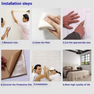 3D White Brick Wallpaper Foam Stickers Self Adhesive promax.pk