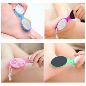 4 in 1 Pedicure Tool Foot Scrubber Brush Foot File Promax.pk