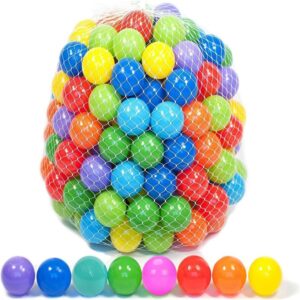 50 Soft Plastic Mini Balls w/ 8 Vibrant Colors promax.pk