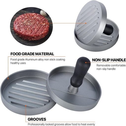 Aluminum Non-Stick Hamburger Press promax.pk