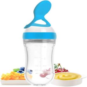 Baby Food Feeder Silicone Squeeze Feeding Spoon Bottle promax.pk