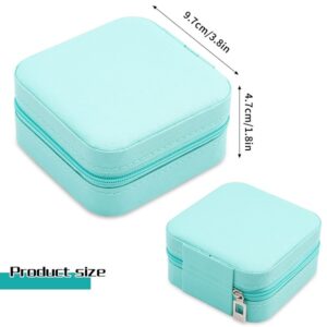 Jewelry Organizer PU Leather Zipper Portable Storage Box Case Dividers Promax.pk