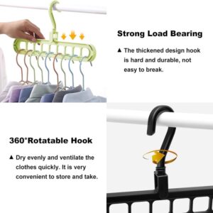 Pack of 6 Multifunctional Organizer Magic Space Saving Hangers with 9 Holes Storage promax.pk