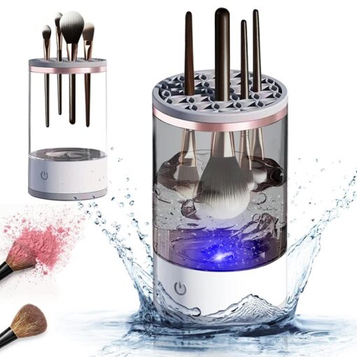 Electric Makeup Brush Cleaner Machine 2 in 1 Cosmetic Brushes Cleaning Tool Promax.pk