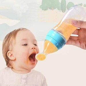 Baby Food Feeder Silicone Squeeze Feeding Spoon Bottle promax.pk