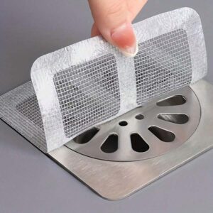 Floor Drain Sticker For Kitchen Bathroom Hair And Insects Anti Clogging Filter Net promax.pk