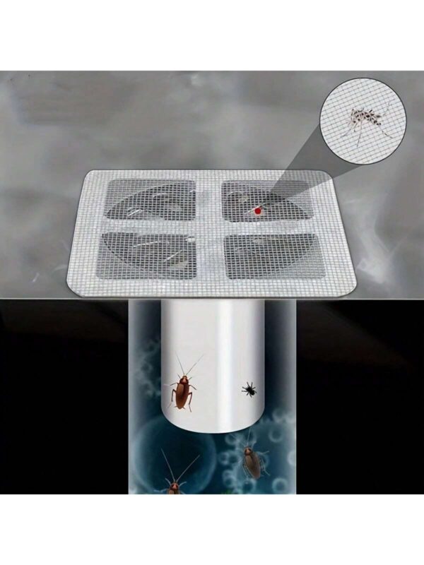 Floor Drain Sticker For Kitchen Bathroom Hair And Insects Anti Clogging Filter Net promax.pk