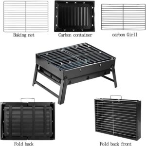 Folding Portable Barbecue Charcoal Grill Barbecue Desk Tabletop Outdoor promax.pk