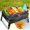 Folding Portable Barbecue Charcoal Grill Barbecue Desk Tabletop Outdoor promax.pk