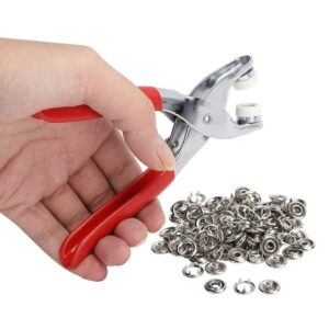 Hand Pliers Press Kit Stainless Steel Fasteners Set Craft Sewing Hand Tool Promax.pk