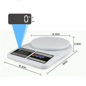 Kitchen Digital Weighing Scale Multipurpose (White, 10 Kg) Promax.pk