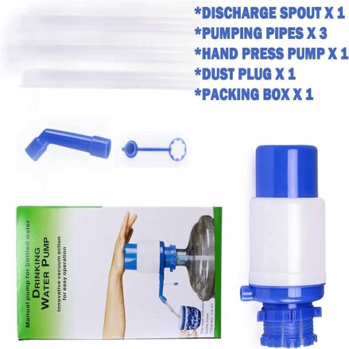 Manual Hand Pressure Drinking Water Pump Portable Universal 2-5 Gallon Promax.pk