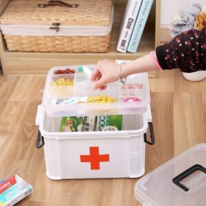 Medicine Storage Box Camping First Aid Kits Household Plastic Storage Promax.pk