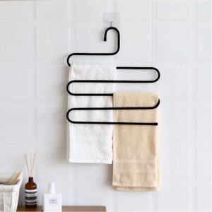 Metal S Shape 5 Layers Magic Pants Hanger Promax.pk