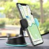 Universal Multi Purpose 360 Degree Rotating Mobile Car Mount Holder Stand for Windscreen Dashboard Table Desk with Double Grip Holder Promax.pk