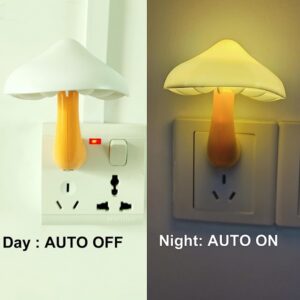 Mushroom Night Light Plug in Lamp Led Lights Wall Decor Lamp Promax.pk