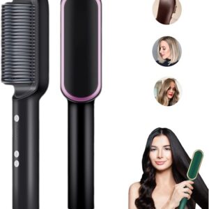 Professional Electric Hair Straightener Brush Heated Comb Straight Promax.pk