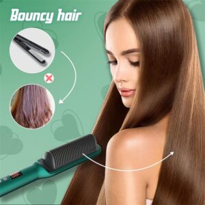 Professional Electric Hair Straightener Brush Heated Comb Straight Promax.pk