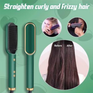 Professional Electric Hair Straightener Brush Heated Comb Straight Promax.pk