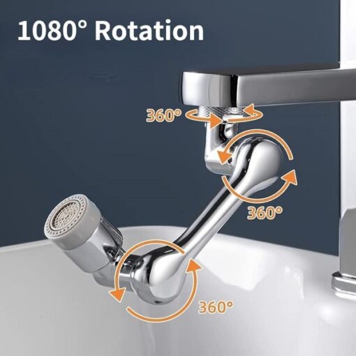 Rotating Faucet Extender for taps Splash Filter Aerator Attachment with Water promax.pk