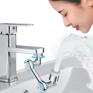 Rotating Faucet Extender for taps Splash Filter Aerator Attachment with Water promax.pk