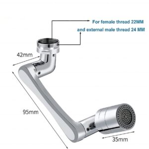 Rotating Faucet Extender for taps Splash Filter Aerator Attachment with Water promax.pk