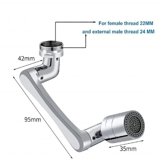 Rotating Faucet Extender for taps Splash Filter Aerator Attachment with Water promax.pk