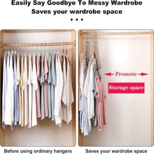 Pack of 6 Multifunctional Organizer Magic Space Saving Hangers with 9 Holes Storage promax.pk