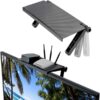 TV Screen Top Shelf Monitor Holder Foldable Black Display Holder promax.pk