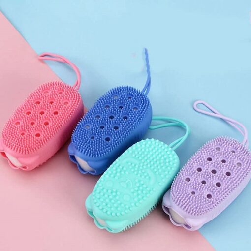 Silicone Bath Body Brush Body Scrubber Sponge promax.pk