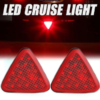 Triangle Style Light Car Pilot Stop Safety Lights Sporty Rear Third Brake Light Car Tail Warning Brake Signal Lamp 12 V promax.pk